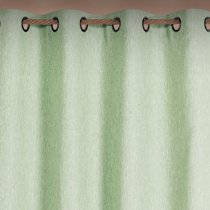 Rideau extérieur déperlant  - Effet chiné - Bleu