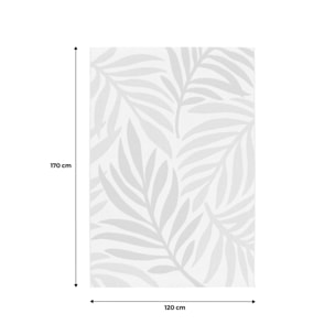 Tapis intérieur/extérieur motif végétal beige et moutarde BLOOM