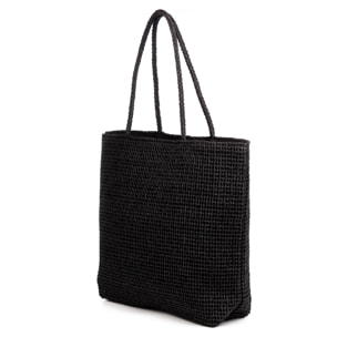 Bérgamo Bolso de mano Mujer. Fabricado en paja trenzada diseño "Summer".