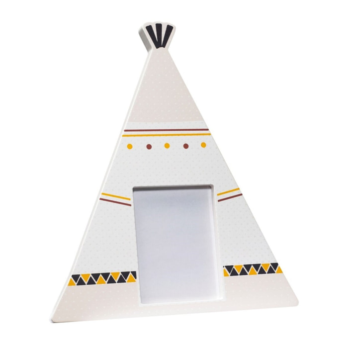 Cadre photo Tipi 18x21 cm en bois beige