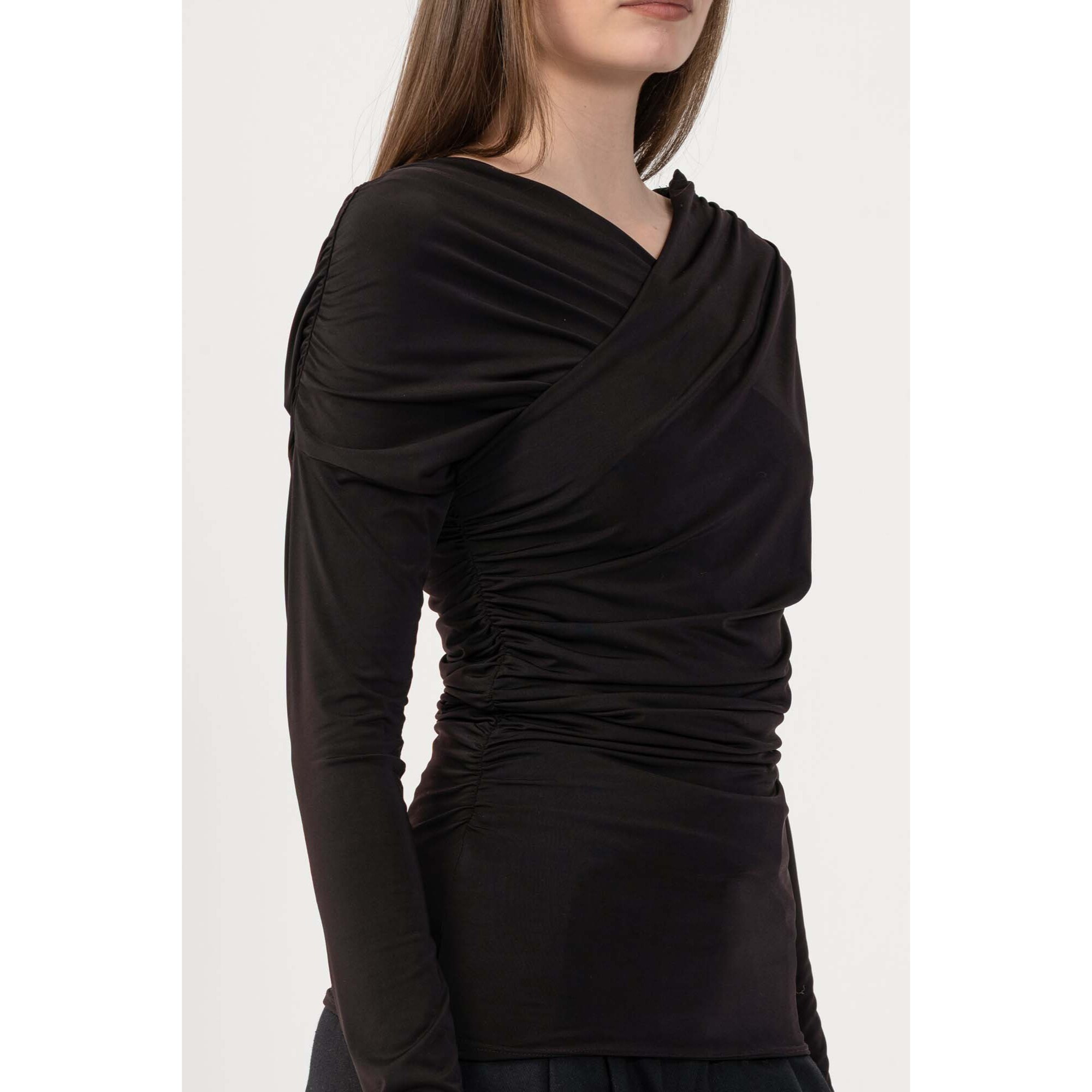 Kocca - Maglia a maniche lunghe con drappeggi Donna