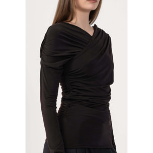 Kocca - Maglia a maniche lunghe con drappeggi Donna