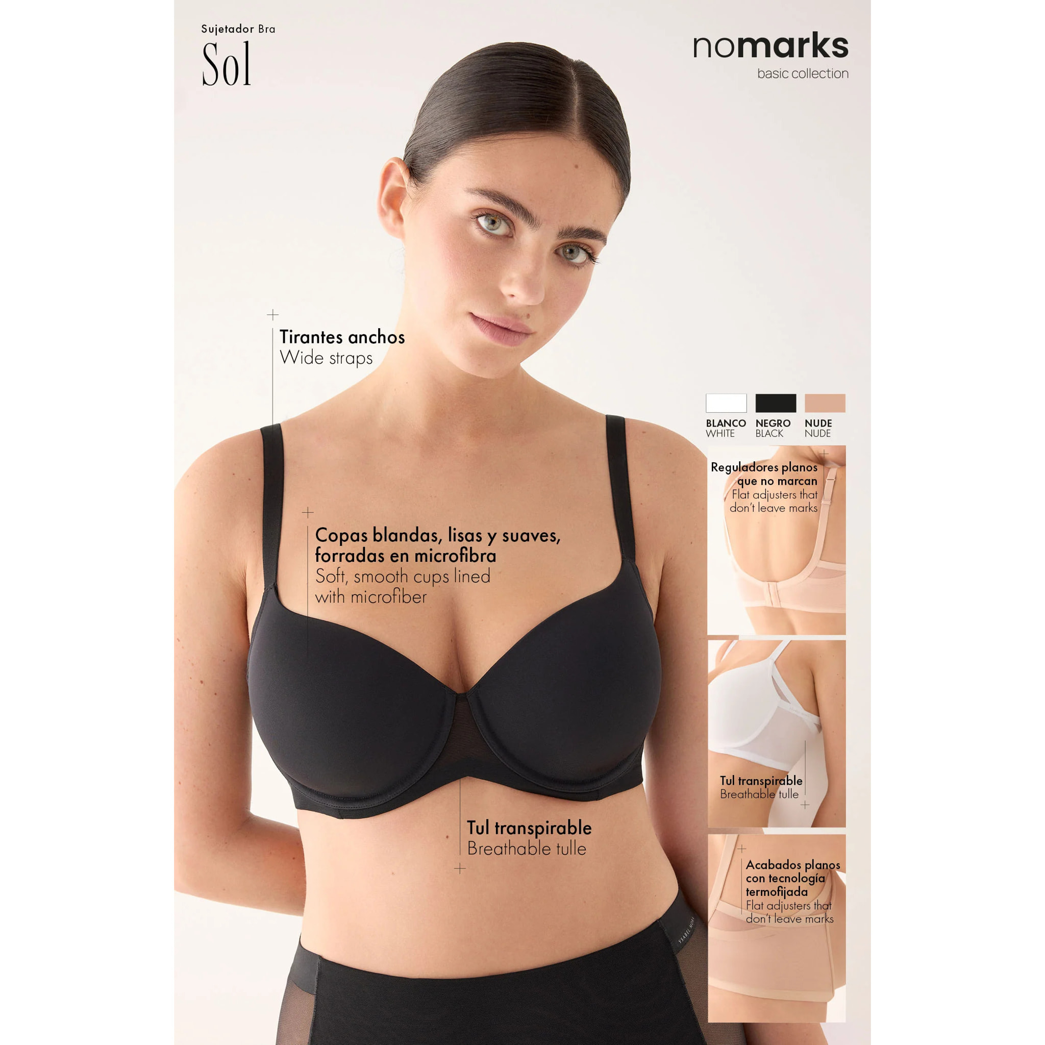 Reggiseno con ferretto con imbottitura Bianco