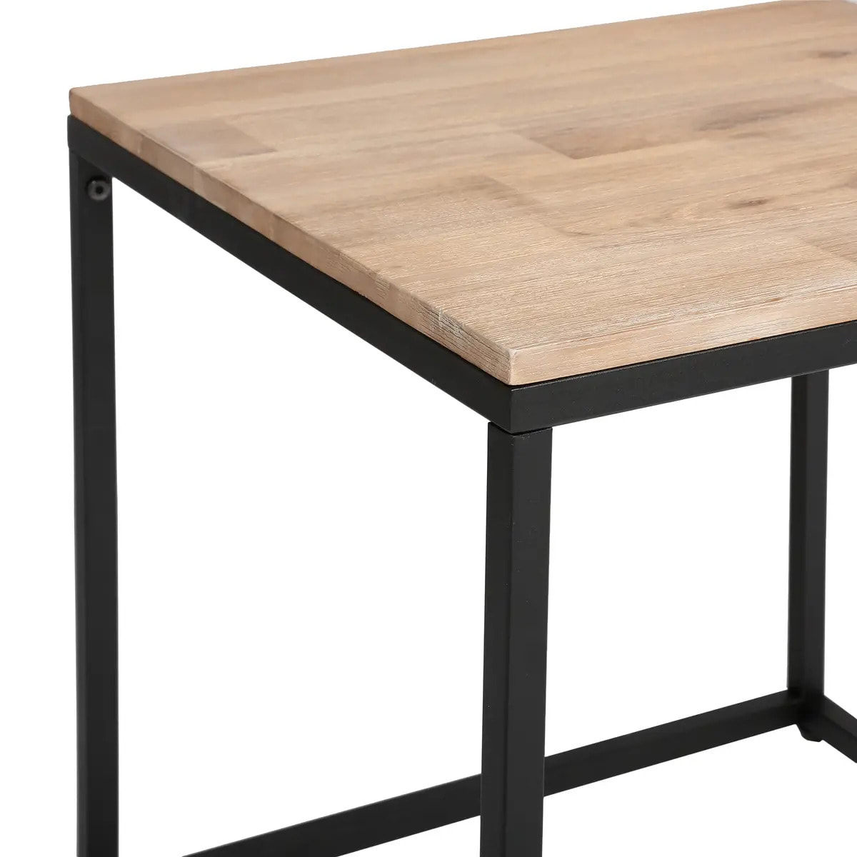 Tables gigognes "Edena" acacia L30/40/50