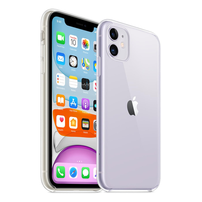 Custodia trasparente per iPhone 11.