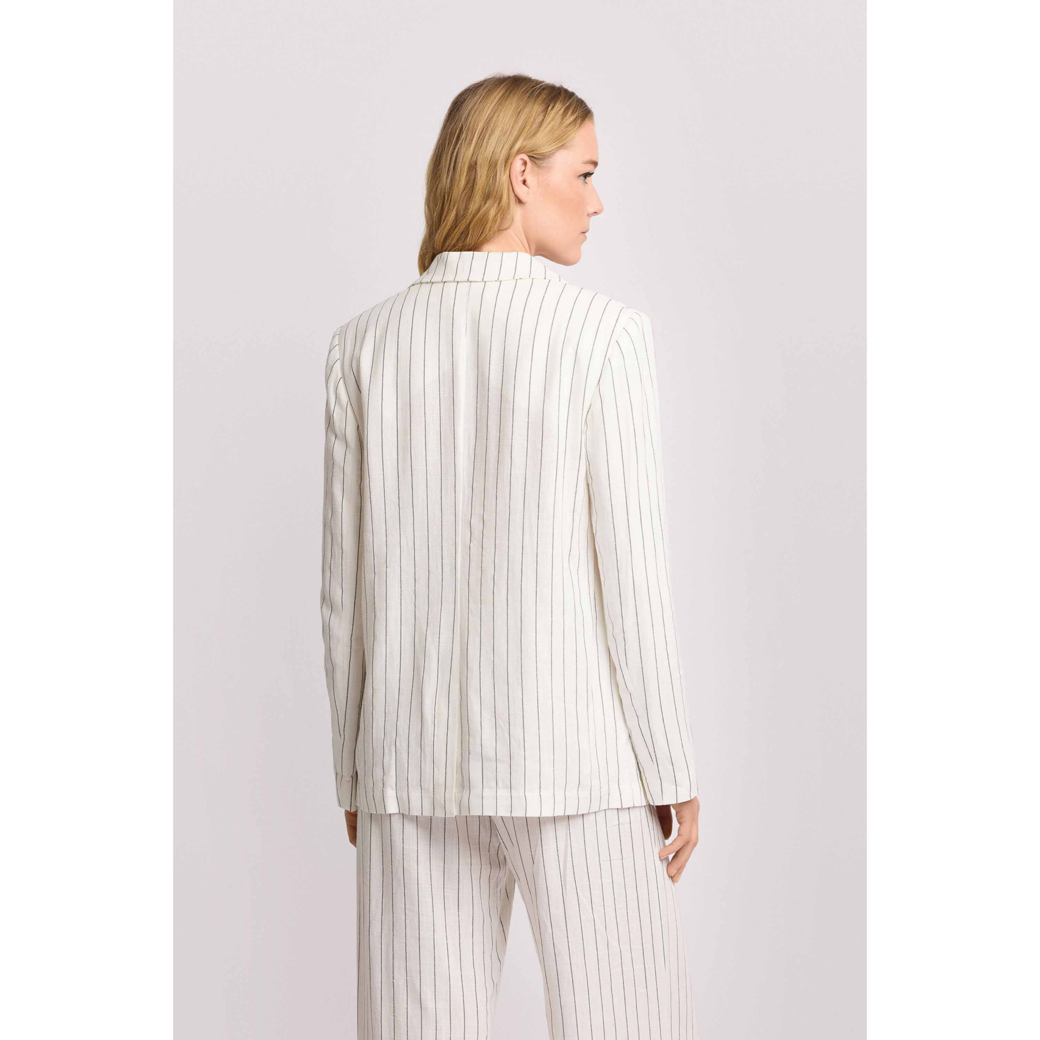 Kocca - Giacca doppiopetto a righe Donna, Righe, Scollo a V