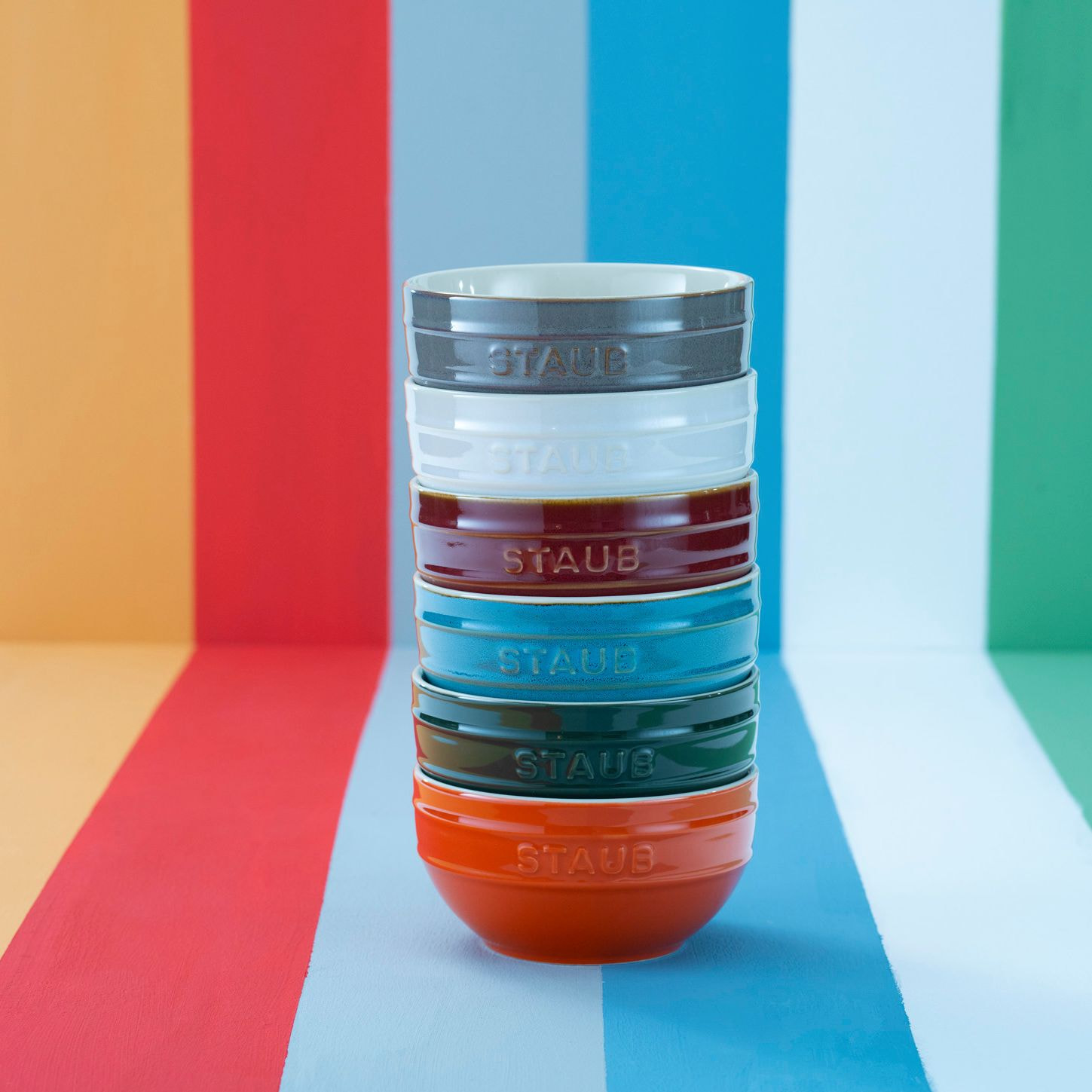 Lot de bols arc-en-ciel 14 cm / 6-pcs