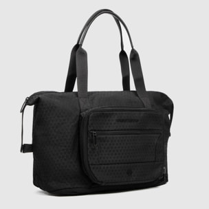 Piquadro Borsa da viaggio pieghevole in tessuto riciclato, espandibile