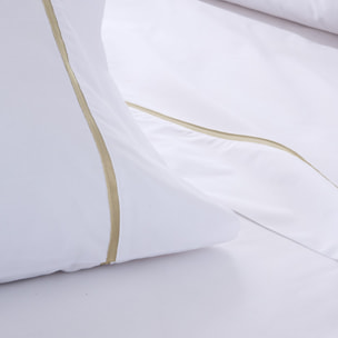 Funda de almohada yaki blanco/oro