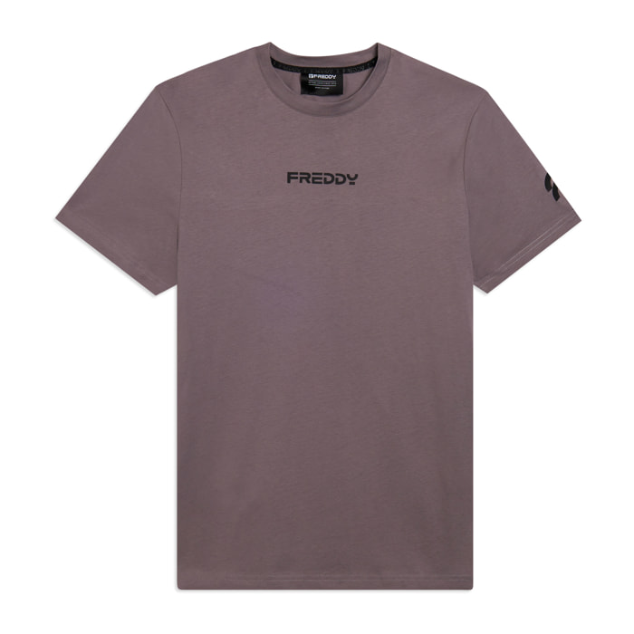 T-shirt uomo in cotone con logo minimal