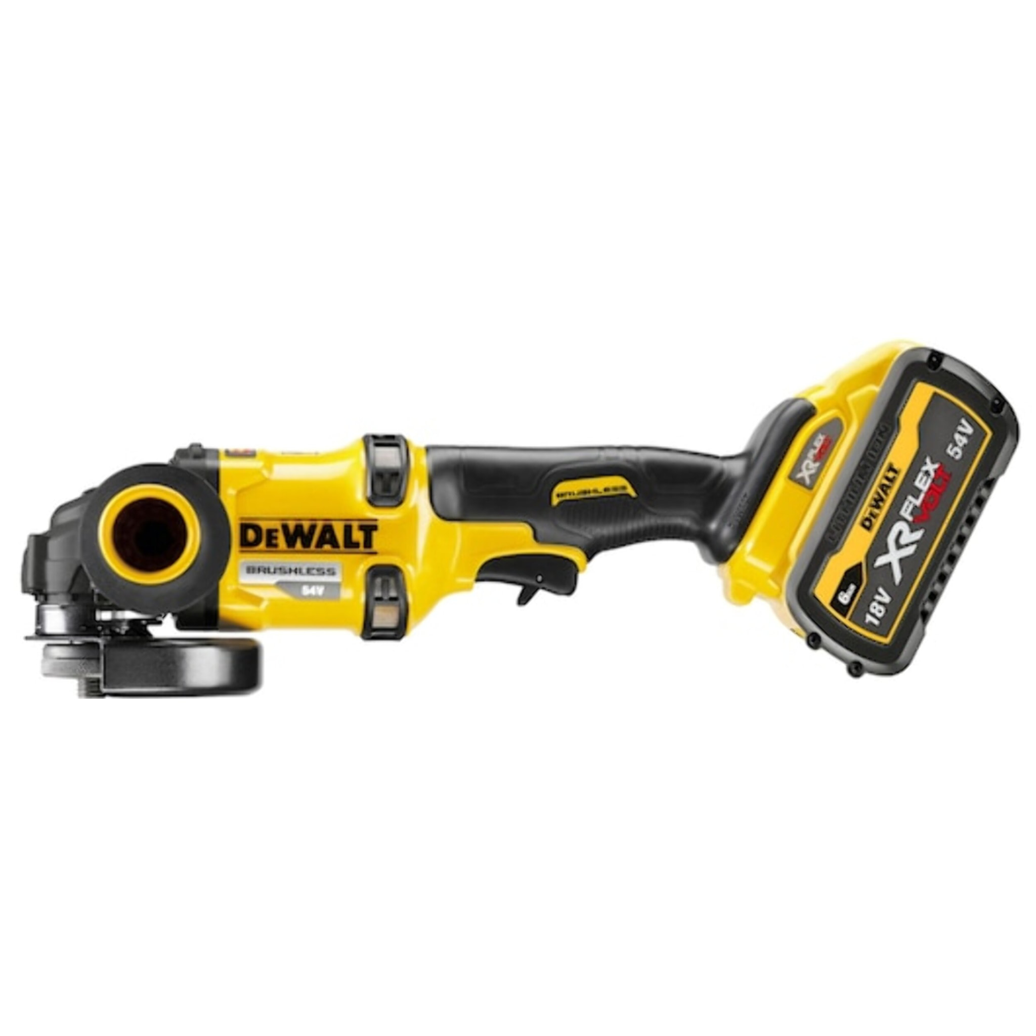 Meuleuse 2.0 XR FLEXVOLT 54V 2Ah Li-Ion Brushless 125mm DEWALT - 2 batteries - coffret TSTAK - DCG418T2-QW