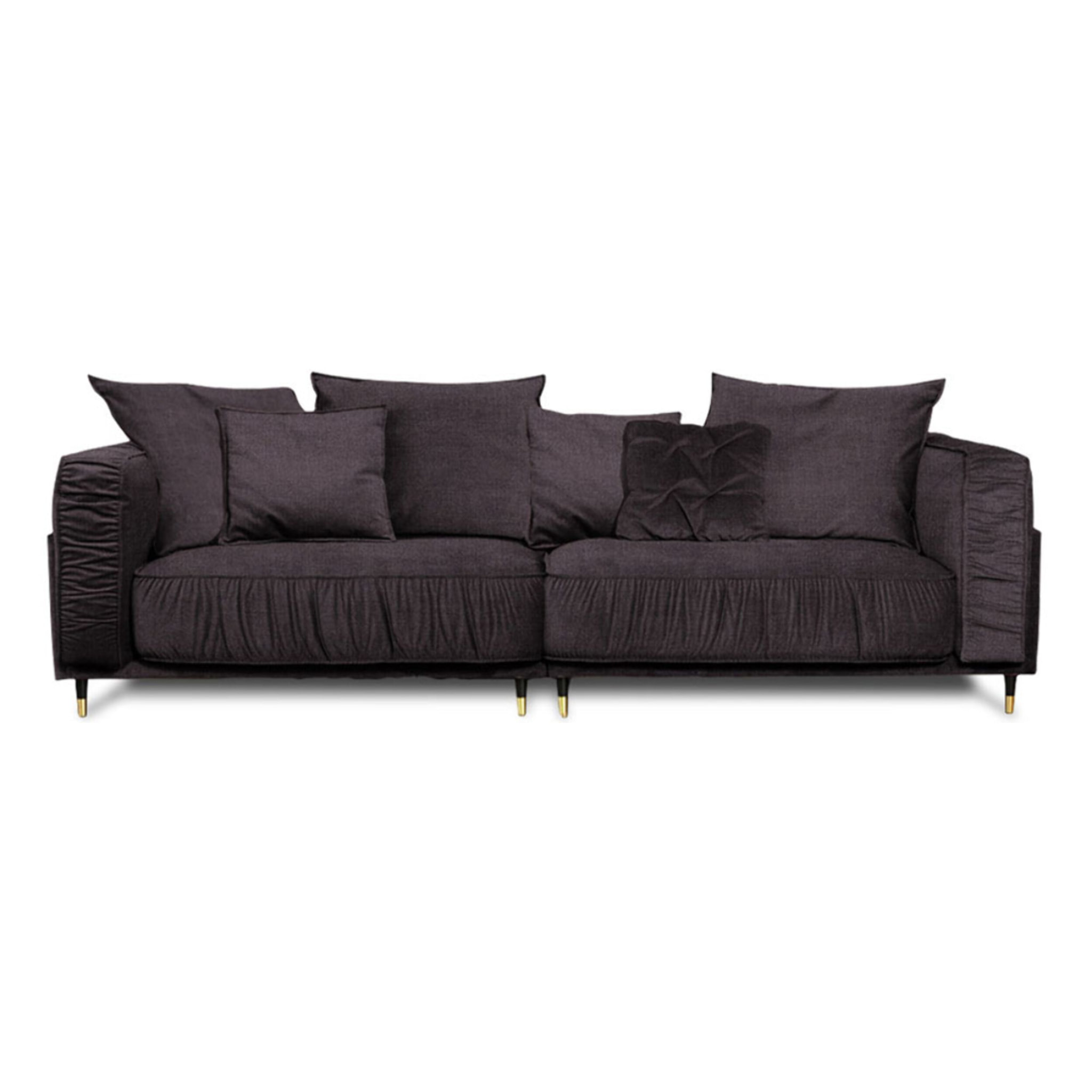 Canapé Droit Velours Fiorenzo - 4 places