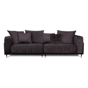 Canapé Droit Velours Fiorenzo - 4 places