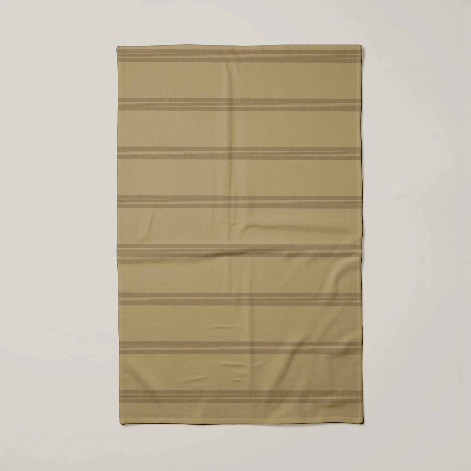 Lot de 2 torchons de cuisine 100% coton Nua Ocre