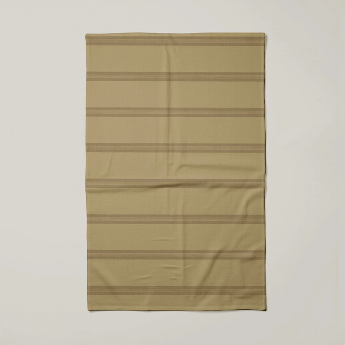 Lot de 2 torchons de cuisine 100% coton Nua Ocre