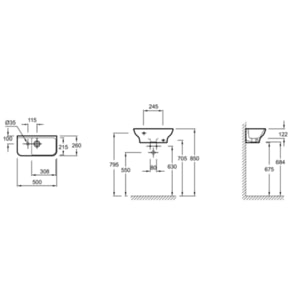 Lave-mains compact Struktura
