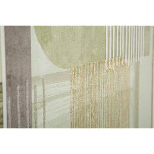 STAMPA DIPINTA SU TELA LIGNES C/CORNICE -A- CM 60X3X60