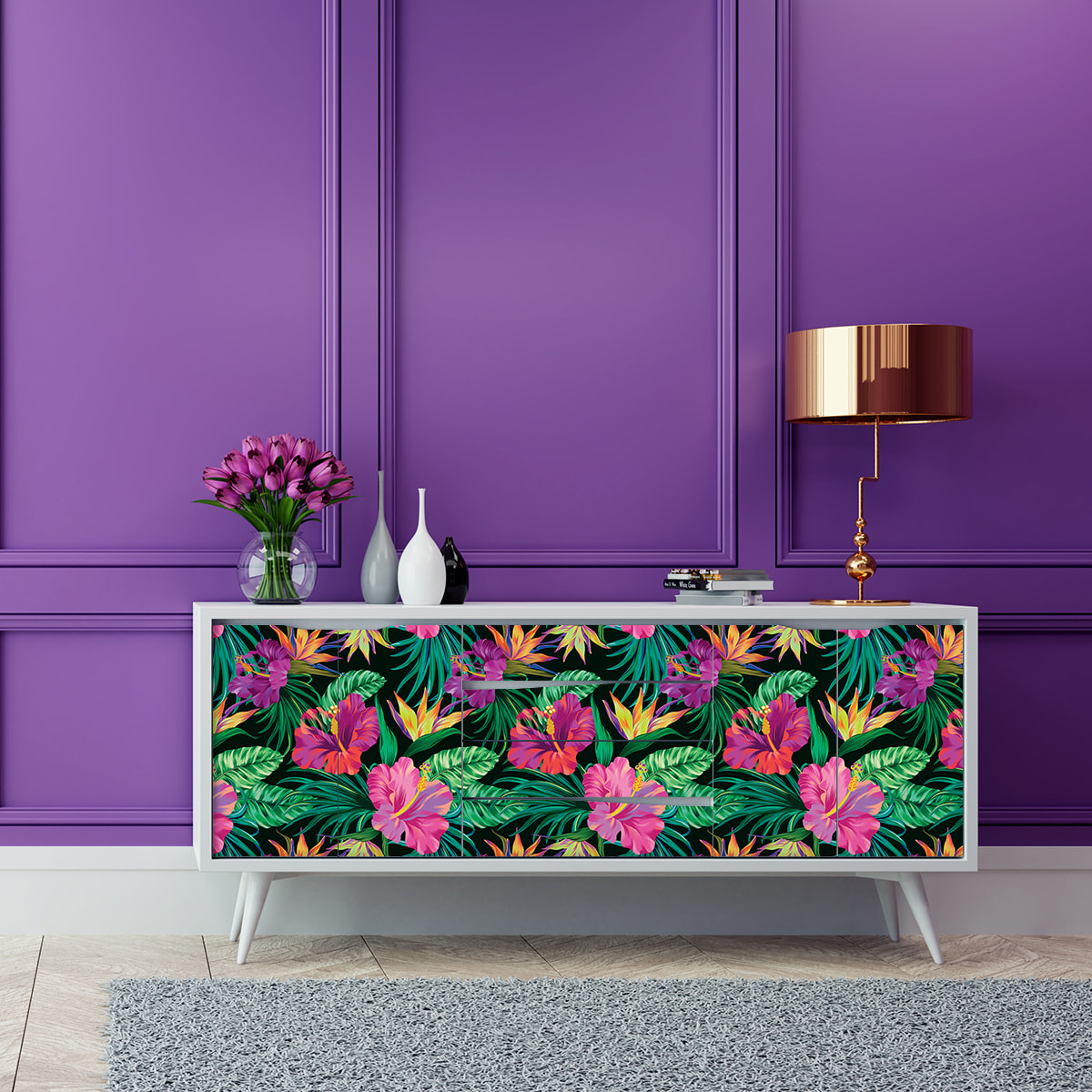 Sticker meuble tropical Hitiaa O Te Ra 60 x 90 cm