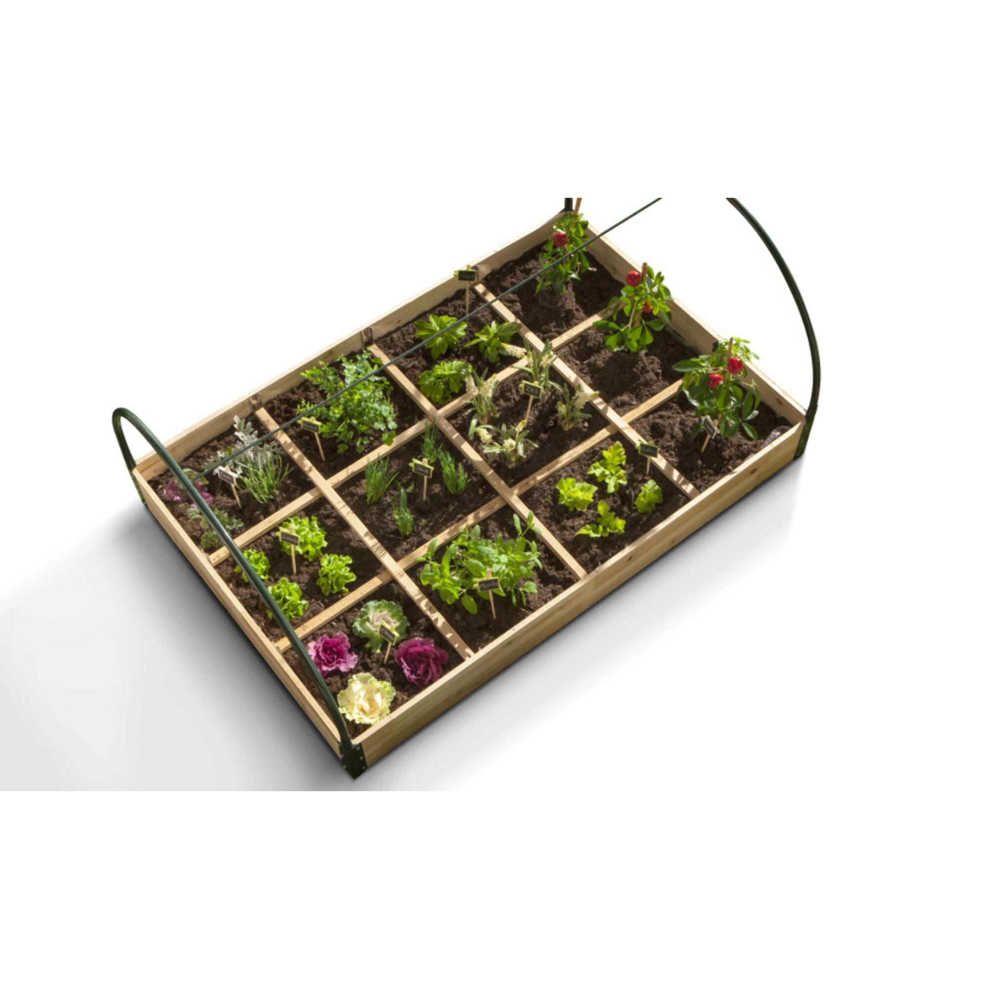 Serre potager 12 compartiments - Bois