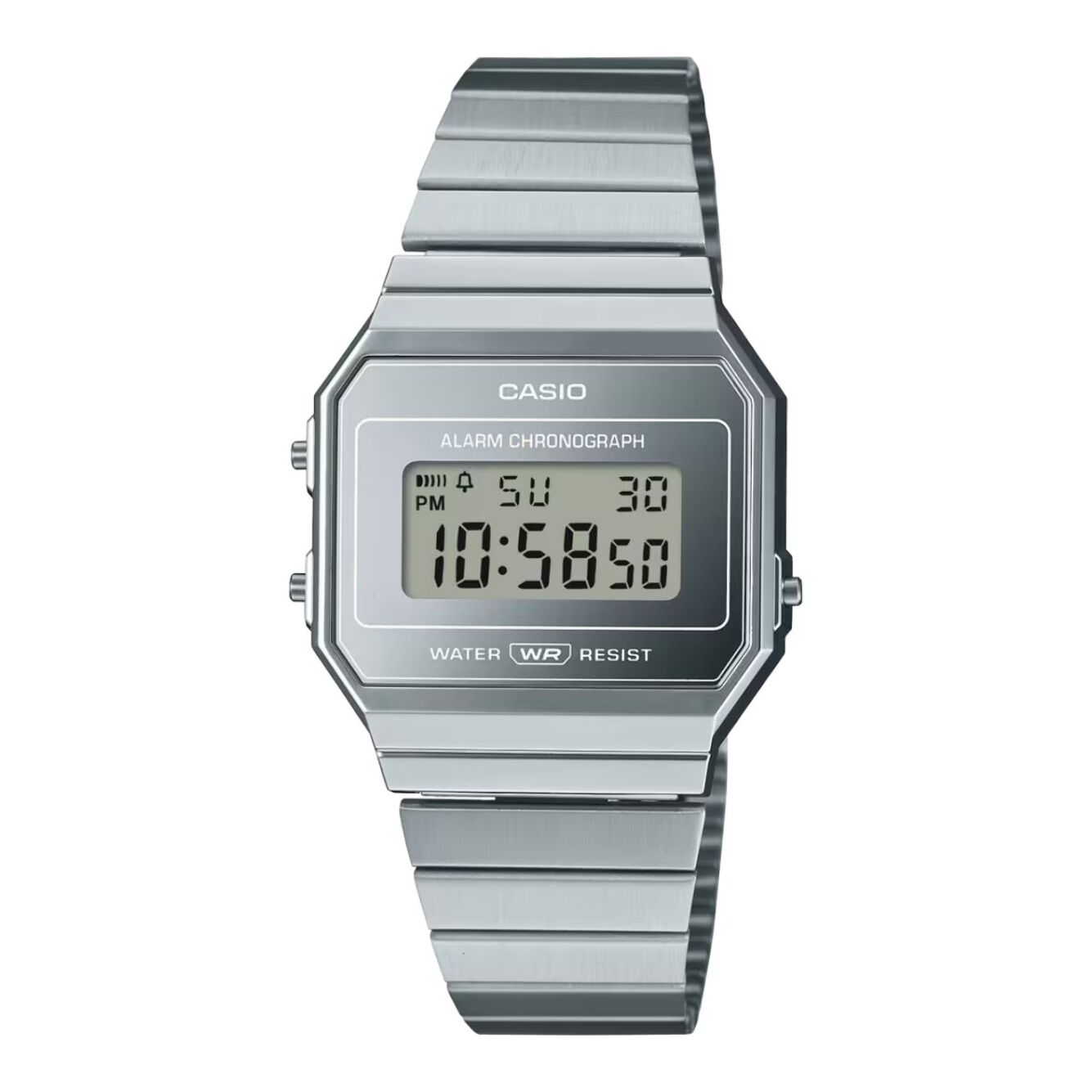 Reloj Casio A700WEV-7A Unisex Digital Cuarzo con Correa de Acero inoxidable