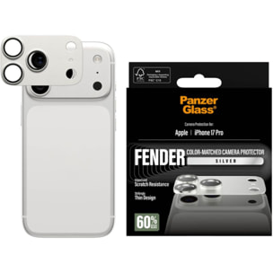 Protège objectif PANZERGLASS iPhone 17 Pro protège objectif Silver