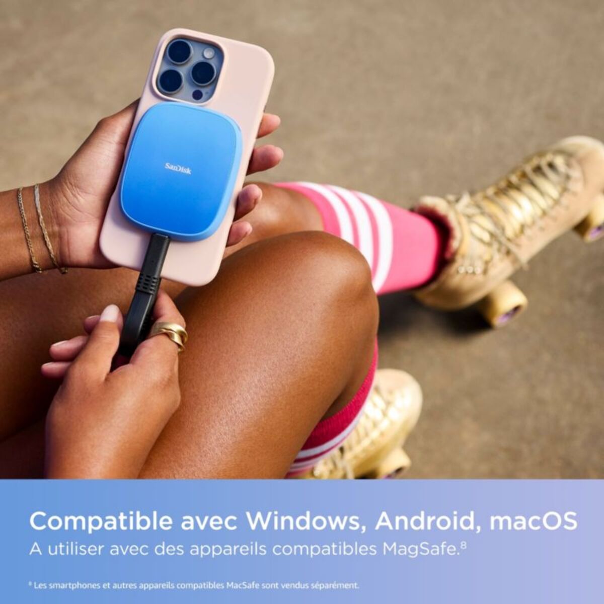 Disque dur SSD externe SANDISK 1To Creator Phone MagSafe