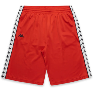 Pantaloni Corti Kappa Uomo 222 Banda Treadwellz Rosso