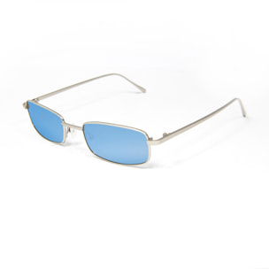Gafas de sol OCEAN TRACY - Estructura de metal plateado con color azul claro transparente