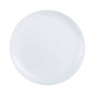 Set di 6 piatti piani bianchi 25 cm Bloom - Luminarc