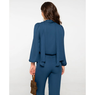 Pantalón de gasa fluido.