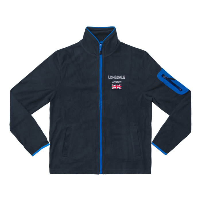 Felpa Giacca Uomo LONSDALE Zip Pile