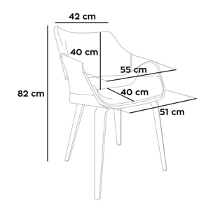 Austria - Poltroncina Sedia Imbottita 51x82x43 cm in legno Plywood e Tessuto Verde Salvia