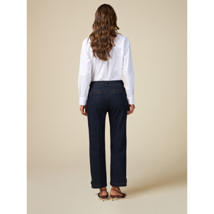 Oltre - Jeans with bow detail - Azul