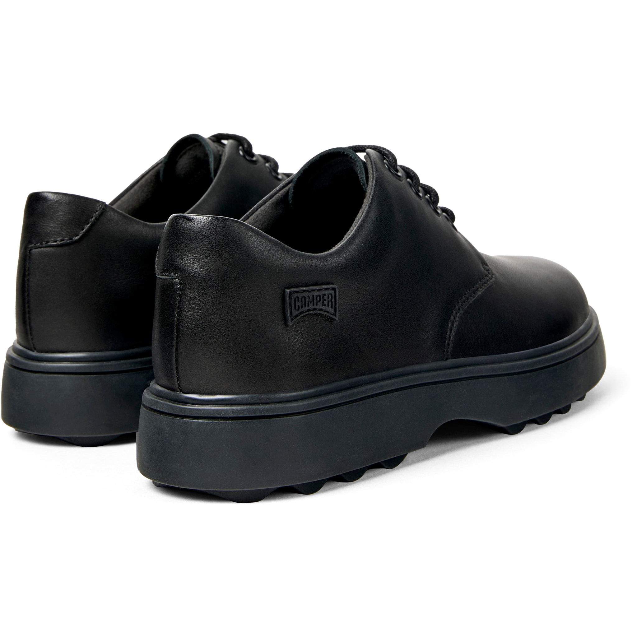 Zapatos de cordones - CAMPER Norte - Negro - Cuero liso
