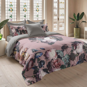 Housse de couette mao rose