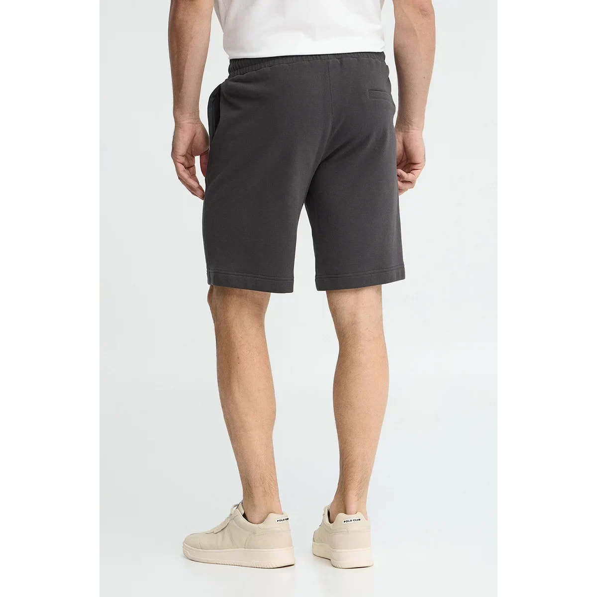 Bermuda jogger gris oscuro con logo Polo Club