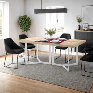 Mesa de comedor Jokul 180 Blanco - Roble