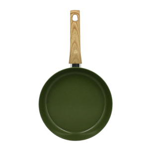 Poêle 24cm avec revêtement céramique vert - tous feux COLORAMA