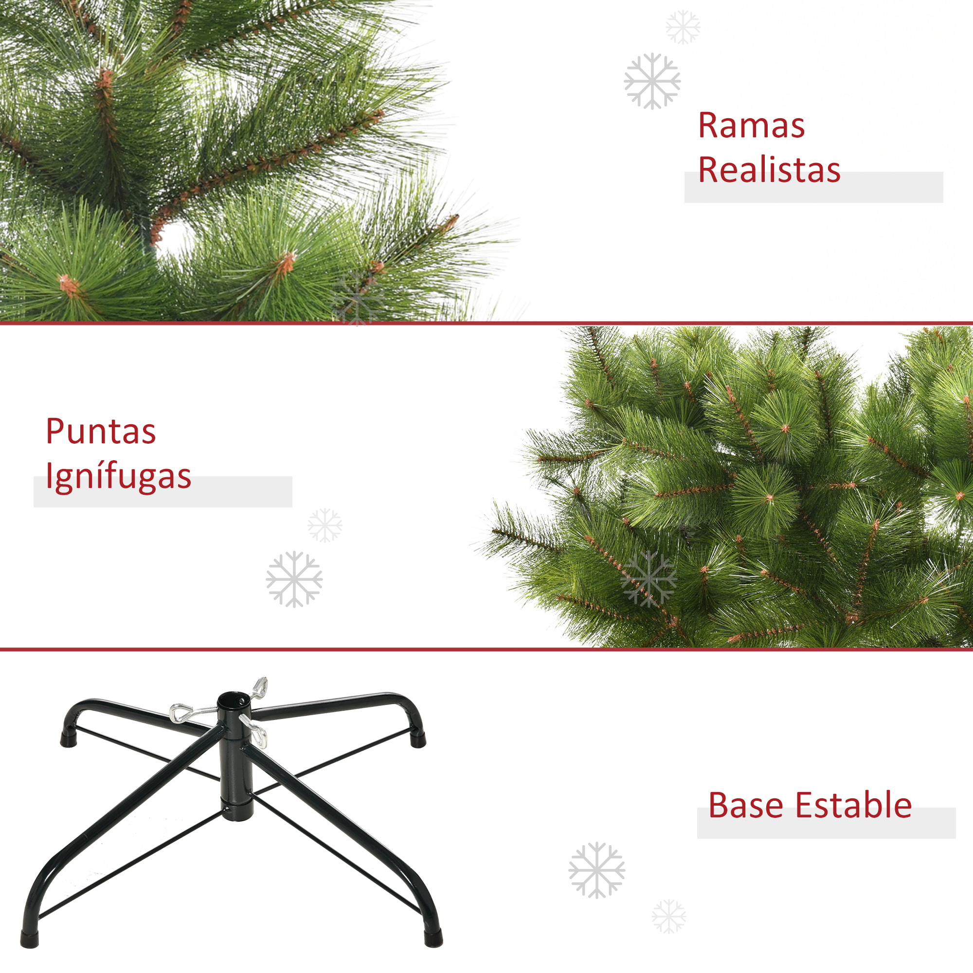 árbol de Navidad Artificial 90x210cm Verde