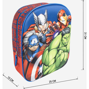 Mochila Infantil 3D Avengers