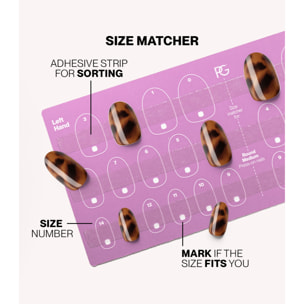 Pink Gellac 2007 Tortoise Touch - Faux ongles à presser - Faux-ongles réutilisables - Press-on nails