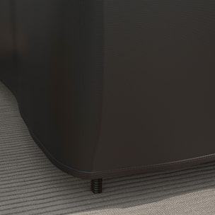 Housse de protection salon de jardin d'angle - imperméable, anti-UV - dim. 250L x 250l x 79H cm - noir