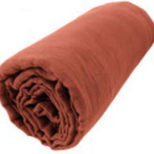 Drap Housse - Bonnet:30cm - 100% gaze De Coton Terracotta