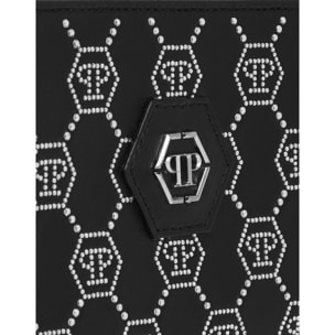 PHILIPP PLEIN Cartera con cremallera central MONOGRAM