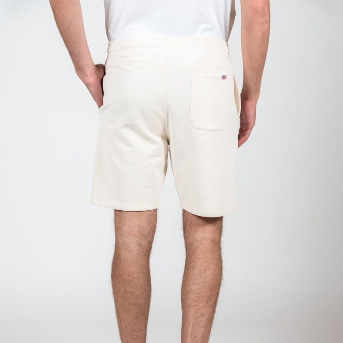 Bermuda con stampa logo french terry