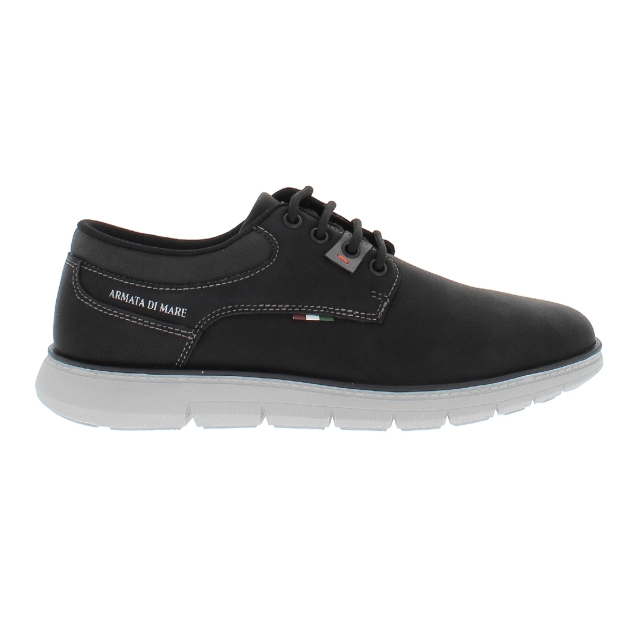 Armata di Mare Scarpe Uomo Scarponcino Casual Stringate con Soletta Rimovibile in Memory Foam AMU W24L635 Black
