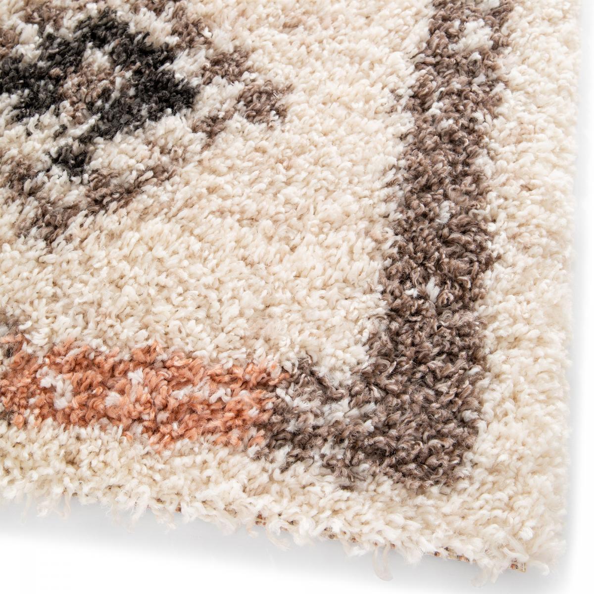 Tapis shaggy tissé motif berbère VUDO