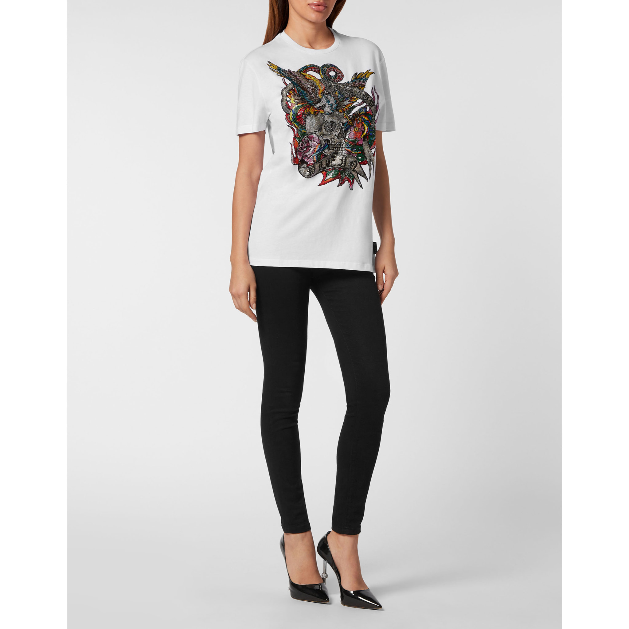 PHILIPP PLEIN Camiseta Cuello Redondo TATTOO