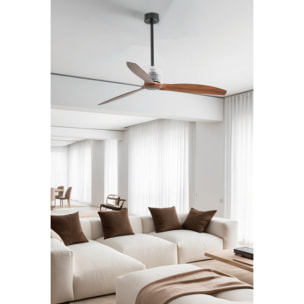 DECO FAN M Ventilateur noir/bois DC