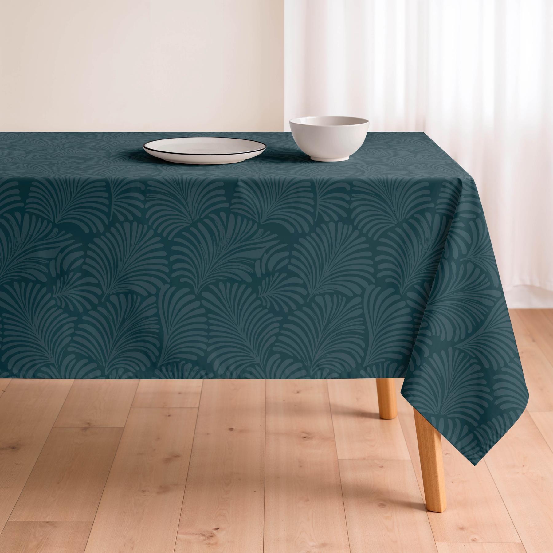 Nappe anti-taches IZMIR PÉTROLE - en 100 % coton